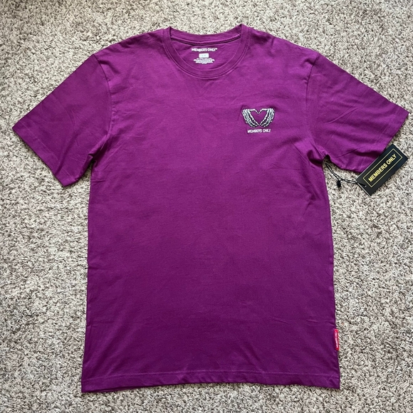 Members Only Vibrant Plum Short Sleeve Tee - Picture 1 of 6